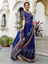Vasthrlay Chiffon Printed Dark Saree