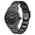 Sonata Women of Steel Black Dial Stainless Steel Strap Watch for Women