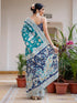 Vasthrlay Kalamkari Printed Olive Saree