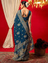 Vasthrlay Vichitra Printed Unstitched Maroon Saree