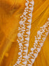 Vasthrlay Sequins Embroidery Turmeric Saree