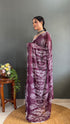 Vasthrlay Maroon Georgette Printed Unstitched Saree