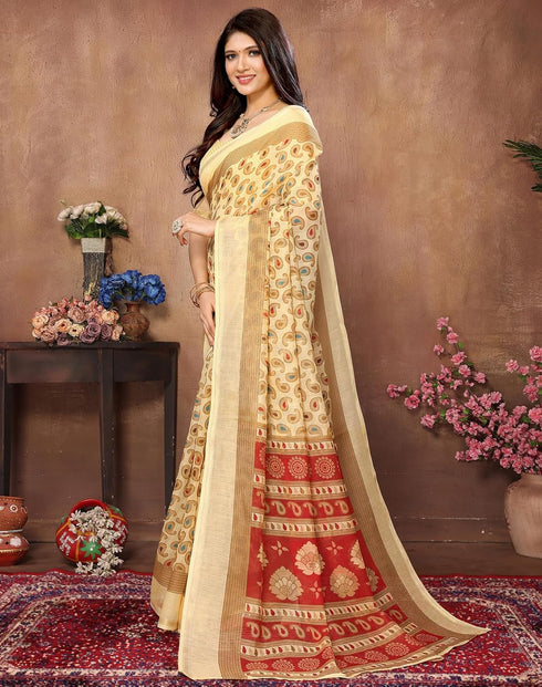 Vasthrlay Woven Linen Az Ys Colorful Vedanshi Parent Pista Ethnic Wear