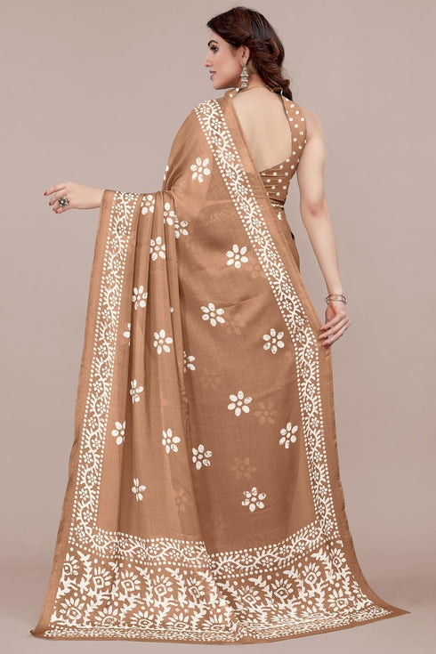 Vasthrlay Fashion Chiffon Printed Parrot Ethnic Wear