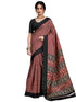 Vasthrlay Bandhani Printed Unstitched Black Saree
