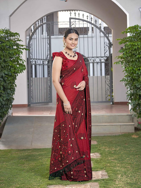 Vasthrlay Trendy Banarasi Jacquard Blouse