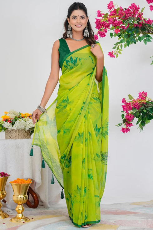 Vasthrlay Fashion Georgette Printed Ethnic Wear