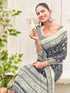 Vasthrlay Womens Printed Unstitched Dusty Pink Saree