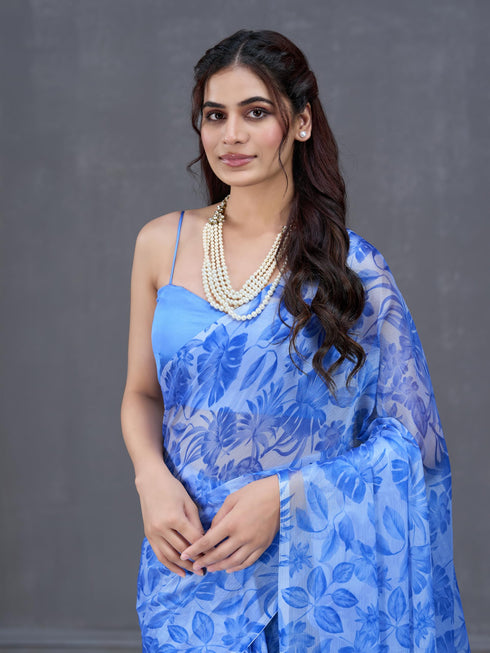 Vasthrlay Chiffon Floral Saree