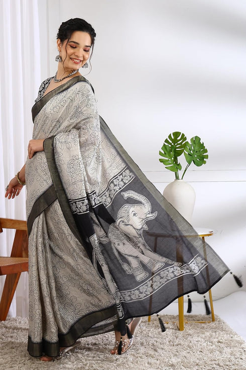 Vasthrlay Fashion Handloom Printed Ethnic Wear