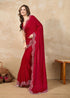 Vasthrlay Georgette Siroski Unstitched Black Ethnic Wear