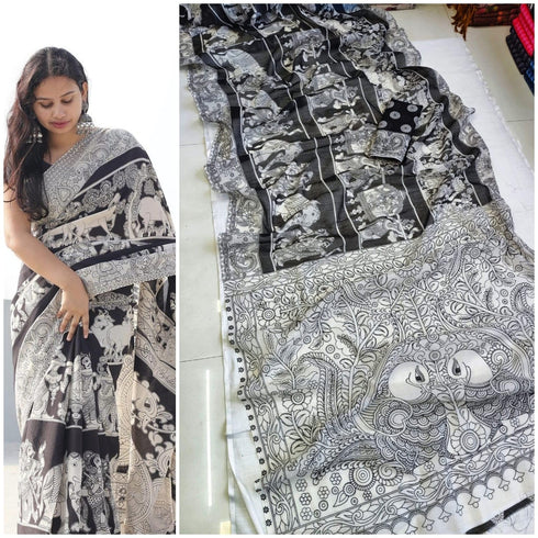 Vasthrlay Kalamkari Printed Traditional Motifs