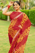 Vasthrlay Fashion Georgette Geometric Green Ethnic Wear