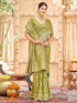 Vasthrlay Womens Banarasi Unstitched Mauve Saree