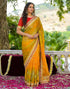 Vasthrlay Bandhani Embroidery Unstitched Pink Saree