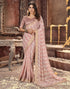 Vasthrlay Georgette Leheriya Unstitched Blue Saree