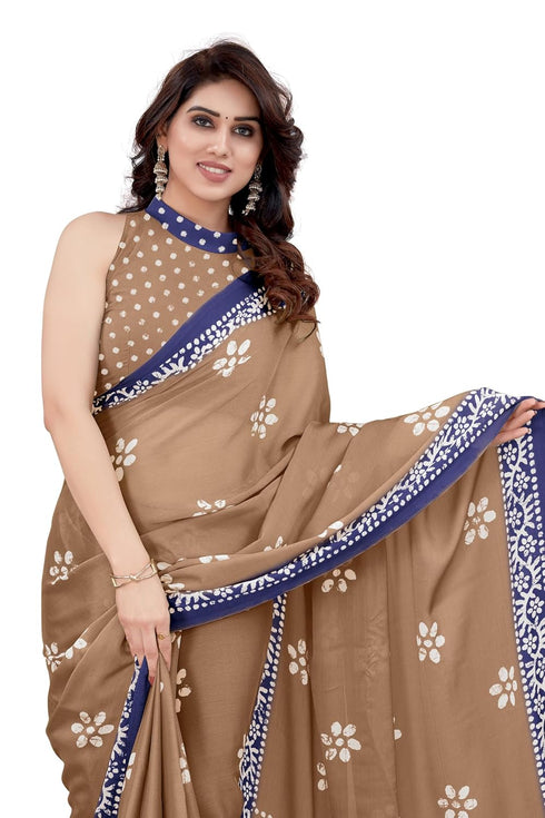 Vasthrlay Fashion Chiffon Printed Parrot Ethnic Wear