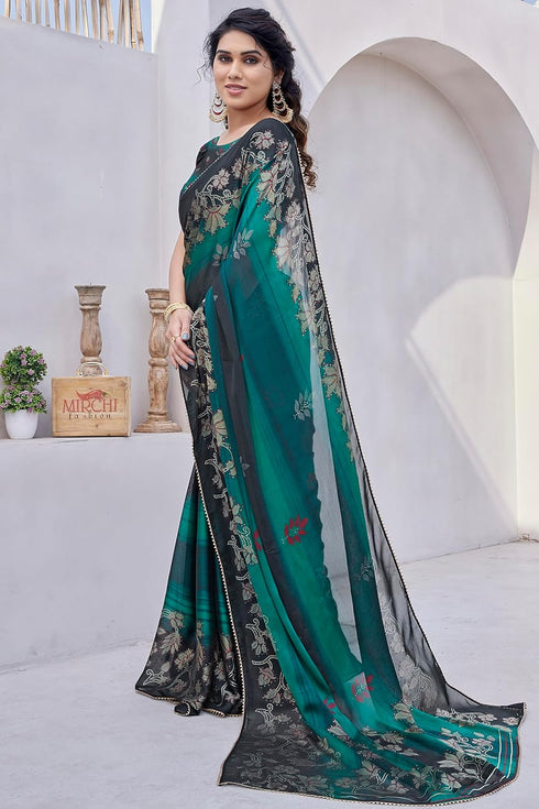 Vasthrlay Fashion Chiffon Georgette Printed Ethnic Wear