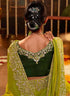 Vasthrlay Jacquard Embroidery Green Ethnic Wear