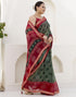 Vasthrlay Chiffon Bandhani Unstitched Pink Saree