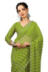 Vasthrlay Fashion Georgette Stripes Navy Ethnic Wear