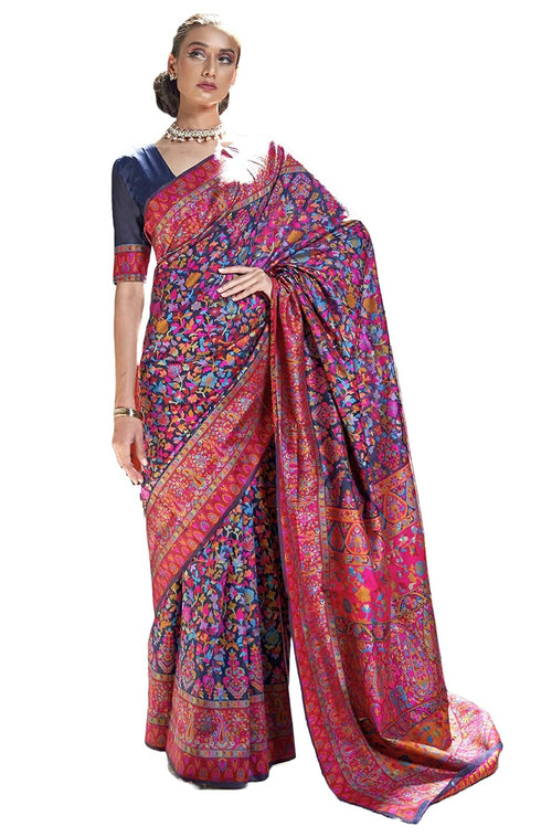 Vasthrlay Kanjivaram Handloom Kashmiri Ethnic Wear