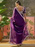 Vasthrlay Sequins Embroidery Black Saree