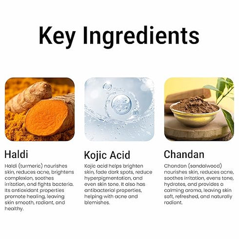 Multani Naturals Kojic Acid 1% & Haldi Chandan Soap 125g