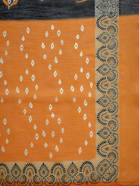 Vasthrlay Printed Violet Saree