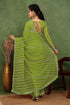 Vasthrlay Fashion Georgette Stripes Navy Ethnic Wear
