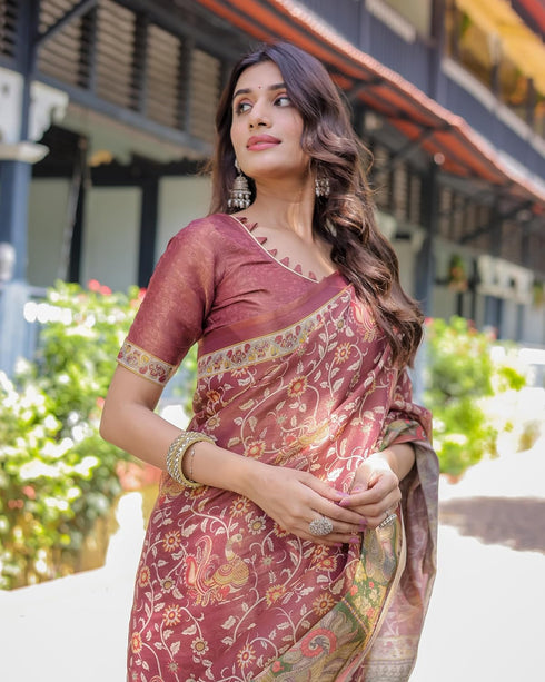 Vasthrlay Handloom Cotton Multicolour Saree