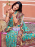 Vasthrlay Womens Printed Unstitched Purple Saree