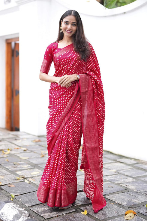 Vasthrlay Fashion Bandhani Printed Ethnic Wear