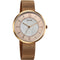 Sonata Modern Edit Quartz Analog Rose Gold Mother Of Pearl Dial Stainless Steel Strap Watch For Women