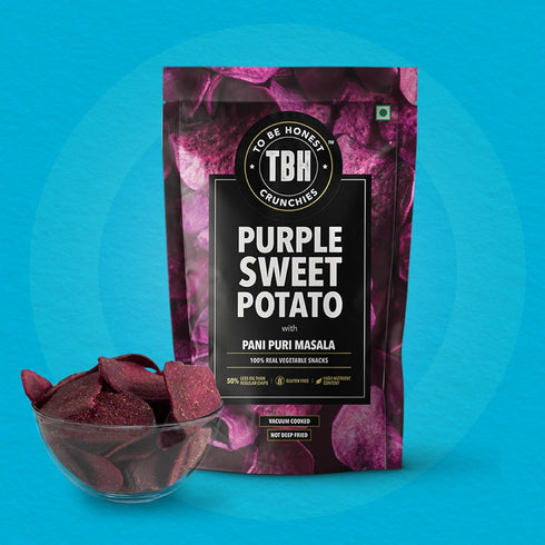 TBH Purple Sweet Potato With Pani Puri Masala