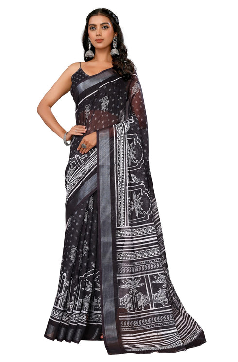 Vasthrlay Cotton Printed Saree