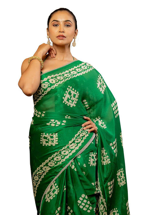 Vasthrlay Fashion Georgette Dark Multicolor Ethnic Wear