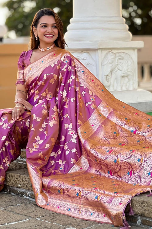 Vasthrlay Kanjivaram Handloom Golden Ethnic Wear