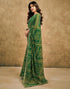 Vasthrlay Georgette Bandhani Unstitched Maroon Saree