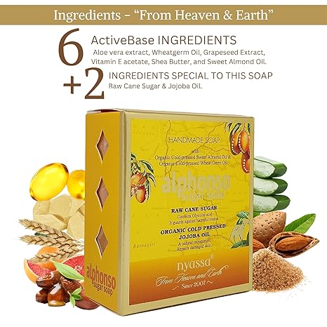 Nyassa Alphonso Handmade Sugar Soap