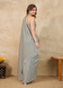 Vasthrlay Siroski Unstitch Grey Ethnic Wear