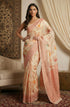 Vasthrlay Orange Jacquard Saree