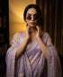 Vasthrlay Lavender Organza Designer Saree
