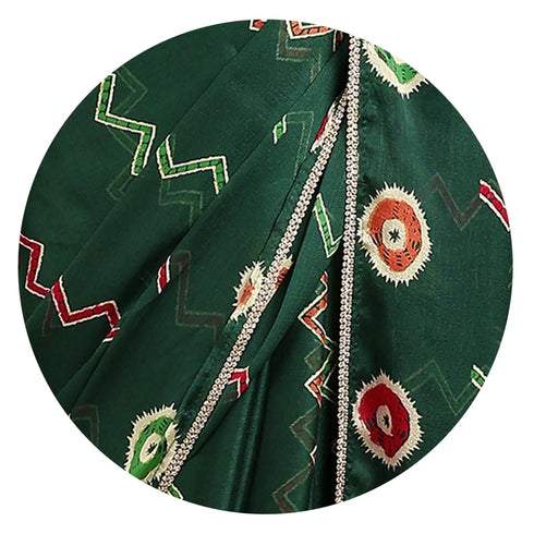 Vasthrlay Fashion Georgette Dark Multicolor Ethnic Wear