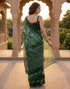 Vasthrlay Womens Printed Unstitched Dusty Pink Saree