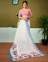 Vasthrlay Womens Cotton Printed Pink Saree
