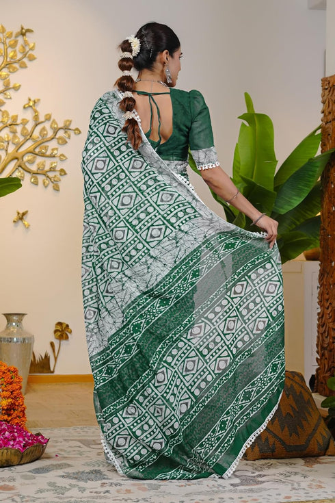 Vasthrlay Fashion Chevron Printed Ethnic Wear