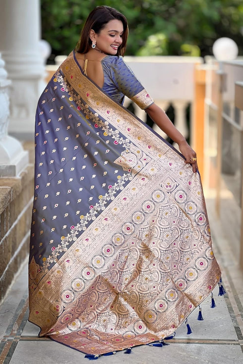 Vasthrlay Kanjivaram Unstitched Blouse Ethnic Wear