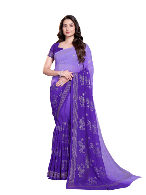 Vasthrlay Georgette Unstitched Saree