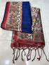 Vasthrlay Tussar Ghicha Traditional Kalamkari Madhubani